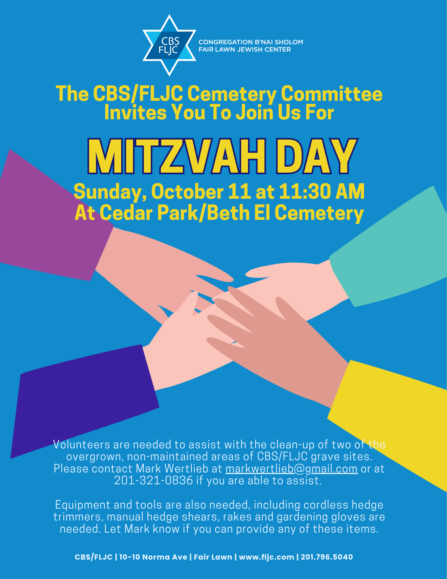 10-11-26 - Cemetery Committee Mitzvah Day