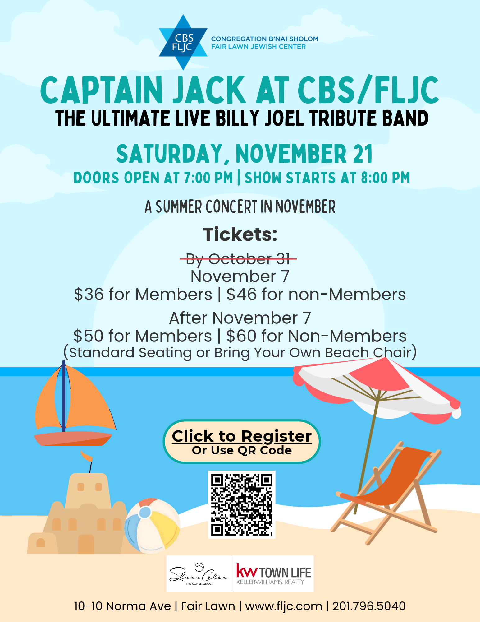 11-21-26 - Captain Jack Concert - Nov 7 Deadline