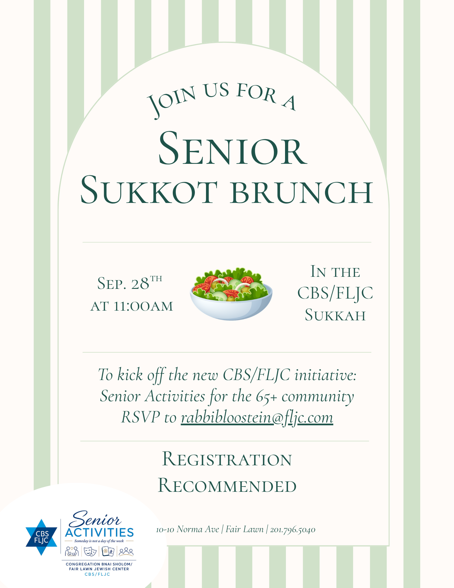 9-28-26 - Senior Sukkot Brunch